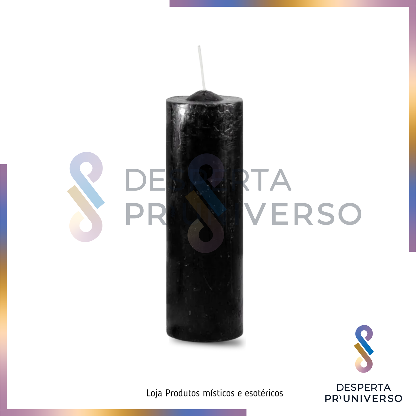 Vela Votiva Preta — Corte, Proteção e Limpeza Profunda